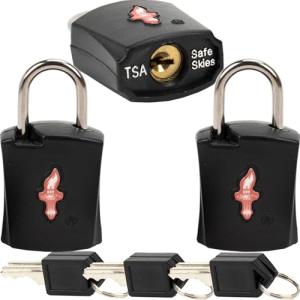 iGurutr TSA Approved Locks (3-Pack) - Luggage Lock TSA Approved for Suitcases, Gym Lockers & School Backpacks | Ultra-Slim 1.5” ABS Travel Lock | Anti-Theft Secure