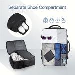 Gieury Carry On Backpack, 50L Travel Backpack, Luggage Backpack TSA Flight Approved Laptop Backpack for Men & Women, Large Expandable 40L Daypack Lightweight Business Weekender Bag, Black