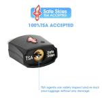 iGurutr TSA Approved Locks (3-Pack) - Luggage Lock TSA Approved for Suitcases, Gym Lockers & School Backpacks | Ultra-Slim 1.5” ABS Travel Lock | Anti-Theft Secure