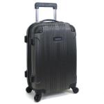 Kenneth Cole REACTION Out of Bounds Lightweight Hardshell 4-Wheel Spinner Luggage, Charcoal, 20-Inch Carry On