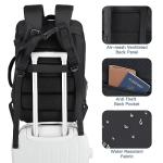 Gieury Carry On Backpack, 50L Travel Backpack, Luggage Backpack TSA Flight Approved Laptop Backpack for Men & Women, Large Expandable 40L Daypack Lightweight Business Weekender Bag, Black