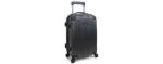Kenneth Cole REACTION Out of Bounds Lightweight Hardshell 4-Wheel Spinner Luggage, Charcoal, 20-Inch Carry On