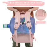 Sinaliy Large Travel Backpack for Women, 40L Travel Bag Personal Item Size, Laptop Backpacks, Waterproof Carry On Backpack with Packing Cubes for College Business Hiking Work Essentials, Pink