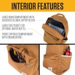Carhartt 21L Classic Laptop Backpack, Water-Resistant Pack W/ 15" Laptop Sleeve and Organizational Compartments, PFAS Free, Marmalade