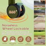 Joyway 20in Carry On Luggage with Cup Holder and USB Port, 25% Expandable Capacity, Smart Suitcase with Anti Slip Wheels and Handbag, Perfect for Men and Women 3 Piece Set DarkGreen