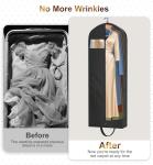 MISSLO 65" Long Garment Bags for Travel for Women Heavy Duty Dress Bags for Gowns 4" Gusseted Dress Protector Bag for Closet Storage Clothing Covers for Hanging Clothes Wedding Dresses Storage