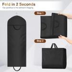 MISSLO 65" Long Garment Bags for Travel for Women Heavy Duty Dress Bags for Gowns 4" Gusseted Dress Protector Bag for Closet Storage Clothing Covers for Hanging Clothes Wedding Dresses Storage