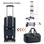 ELCUPA Garment Bags for Travel with Wheels- Carry on Garment Duffle Bag for Men Women, 2 in 1 Large Travel Duffel Bags with Shoes Compartment Hanging Suit Dress Weekender Bag Personal Item Travel Bag