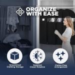 Garment Bag for Hanging Clothes - Travel Suit Bag Closet Covers for Men and Women - Long Dress, Mens Jackets, Coats, Shirts, Dance Clothing Protector, Zipper Hanger Wardrobe Dust Cover (42 Inch)