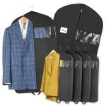 Garment Bag for Hanging Clothes - Travel Suit Bag Closet Covers for Men and Women - Long Dress, Mens Jackets, Coats, Shirts, Dance Clothing Protector, Zipper Hanger Wardrobe Dust Cover (42 Inch)