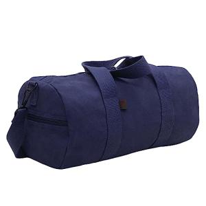 Rothco Canvas Shoulder Duffle Bag Duffel Gym Bag for Men Women Sports Duffel Bag, Navy Blue, 19 Inches