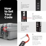 NANUK TSA Approved Lock – Durable, Secure Travel Case Lock with Cut-Resistant Steel Shackle & Rustproof