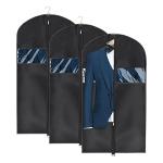 Univivi Garment Bag Suit Bag for Storage and Travel 43 inches, Lightweight Study Full Zipper Washable Suit Cover for Dresses, Suits, Coats, Set of 3