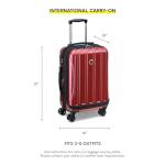 DELSEY PARIS Helium Aero Hardside Expandable Luggage with Spinner Wheels, Blue Cobalt, Carry-On 19 Inch