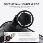 OIWAS 20 Inch Carry On Luggage, Hard Shell Suitcases with 8 Spinner Wheel, TSA Lock, Waterproof Compartment and Smooth Zippers, Lightweight Travel Luggage Airline Approved for Short Trip, Black