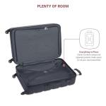 SwissGear 7366 Hardside Expandable Luggage with Spinner Wheels, Navy, Checked-Large 27-Inch