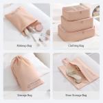7PCS Packing Cubes for Suitcases Travel Accessories and Essentials Space-Saving Luggage Organizers Light Packing Cubes for Family (Pink)