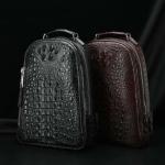 madun New   crocodile leather  male backpack  male  business men backpack  large capacity  outdoor  Travel bag