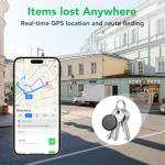 Air Tracker Tags-4 Pack: Smart Bluetooth Tracker, Item Finder Works with Apple Find My (iOS Only) App, Trakcer Tag Locator for Keys, Luggage, Satchel, weTag mini. (Not for Android Devices)