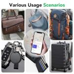 Air Tracker Tags-4 Pack: Smart Bluetooth Tracker, Item Finder Works with Apple Find My (iOS Only) App, Trakcer Tag Locator for Keys, Luggage, Satchel, weTag mini. (Not for Android Devices)