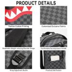 16" Premium PU Leather Backpack – Sleek, Lightweight & Multi Daypack for Laptop (Grey, One Size)