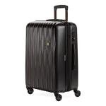 SwissGear 7272 Energie Expandable Hardside Luggage With Spinner Wheels and TSA Lock, Black, Checked-Medium 24-Inch