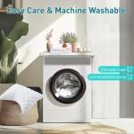 KUCEY Cooling Side Sleeper Pillow for Neck and Shoulder Pain, Luxury Shredded Memory Foam Curved Bed Pillows for Sleeping Set of 1- Adjustable Travel Pillow Size- Washable Cover Crescent White