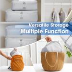 Packing Cubes for Travel, 8 Set Packing Organizers with Zipper Pulls and Mesh Top Panel - Light-weight Travel Cubes for Carry On and Suitcases, Light Gray