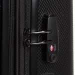 SwissGear 7272 Energie Expandable Hardside Luggage With Spinner Wheels and TSA Lock, Black, Checked-Medium 24-Inch