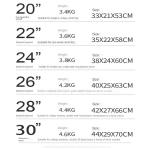 KO-KU 20-30 inch Update Hot Aluminum Frame Large Capacity Suitcase Popular Luggage Travel Bag Boarding Carry-on Suitcases