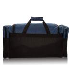 DALIX 25" Extra Large Vacation Travel Duffle Bag in Navy and Black