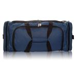 DALIX 25" Extra Large Vacation Travel Duffle Bag in Navy and Black