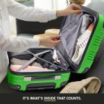 Kenneth Cole REACTION Out of Bounds Lightweight Hardshell 4-Wheel Spinner Luggage, Kelly Green, 20-Inch Carry On