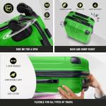 Kenneth Cole REACTION Out of Bounds Lightweight Hardshell 4-Wheel Spinner Luggage, Kelly Green, 20-Inch Carry On