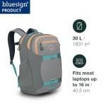 Osprey Proxima 30L Campus Laptop Backpack - Organized Everyday Pack with Tech Storage, Water Bottle Pockets, and Comfortable Carry - Perfect for School, Commute, and Travel, Firestarter Orange