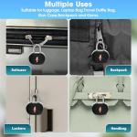 iGurutr TSA Keyed Luggage Locks (3-Pack) - Suitcase Lock TSA Approved for Suitcases, Backpacks, Gym Lockers & School Bags | Compact & Durable ABS w/Electroplated Rings