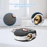 iGurutr TSA Keyed Luggage Locks (3-Pack) - Suitcase Lock TSA Approved for Suitcases, Backpacks, Gym Lockers & School Bags | Compact & Durable ABS w/Electroplated Rings