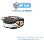 iGurutr TSA Keyed Luggage Locks (3-Pack) - Suitcase Lock TSA Approved for Suitcases, Backpacks, Gym Lockers & School Bags | Compact & Durable ABS w/Electroplated Rings