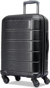 American Tourister Stratum 2.0 Expandable Hardside Luggage with Spinner Wheels, Jet Black, Carry-on