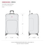 SwissGear Sion Softside Expandable Luggage, Evergreen, Carry-On 21-Inch