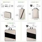 Compression Packing Cubes for Suitcases, UNTIFUL 6 Set Travel Organizer Cubes for Travel Essentials