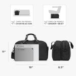 Traveler's Choice Wanderbout 27L Duffel Bag for Travel, Black, 19-Inch