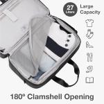 Traveler's Choice Wanderbout 27L Duffel Bag for Travel, Black, 19-Inch