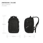 SwissGear Travel Tech Pro Laptop Backpack – Fits Laptops up to 16” – ScanSmart TSA-Friendly Backpack with Multiple Organizer Pockets – Black