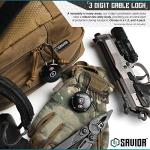 Savior Equipment Quality TSA-Approved 3-Digit Combination Cable Travel Luggage Locks for Rifle Bag Firearm Gun Case Accessories Ammo Boxes Outdoor Storage, SW Gray, 2-Pack