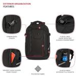 SwissGear Travel Tech Pro Laptop Backpack – Fits Laptops up to 16” – ScanSmart TSA-Friendly Backpack with Multiple Organizer Pockets – Black
