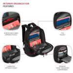 SwissGear Travel Tech Pro Laptop Backpack – Fits Laptops up to 16” – ScanSmart TSA-Friendly Backpack with Multiple Organizer Pockets – Black