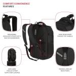 SwissGear Travel Tech Pro Laptop Backpack – Fits Laptops up to 16” – ScanSmart TSA-Friendly Backpack with Multiple Organizer Pockets – Black
