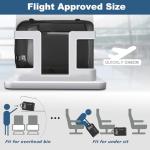 Taygeer Expandable Carry on Backpack, TSA Approved Personal Item Travel Backpack with Shoe Compartment & Packing Cube, Anti-Theft Luggage Back Pack with Lock & Phone Pouch for Men Women, Black