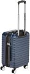 Amazon Basics 21-inch Carry On Luggage, Suitcase With Wheels (8 Spinner Wheels), TSA Lock, Expandable Capacity, Interior Divider and Pocket For Dry and Damp Clothes, Navy Blue